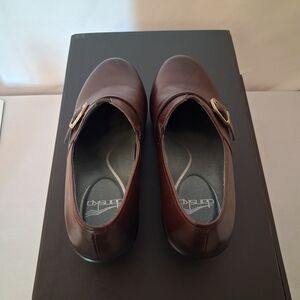 Dansko Brown Leather Slip-On Monk Shoes for Men